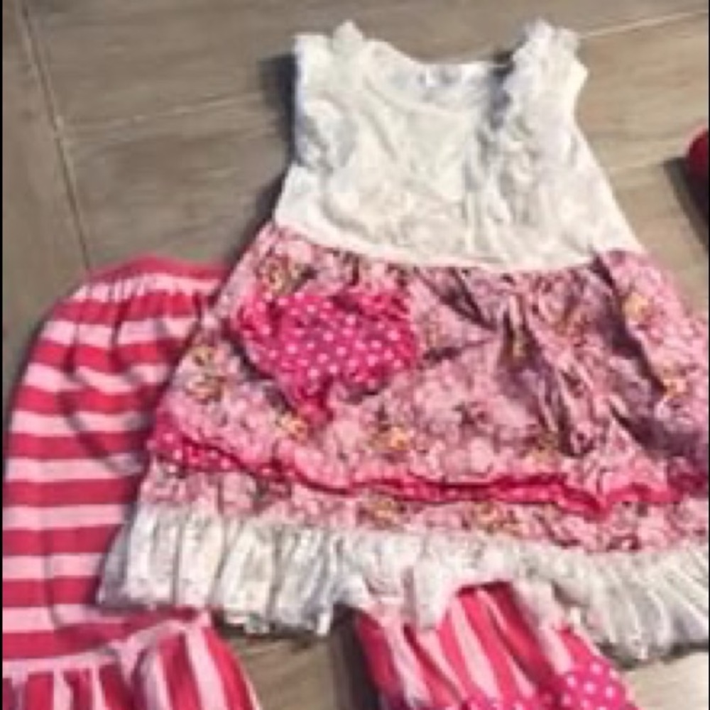 Cute boutique toddler girl outfit